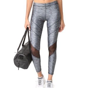 SALE Terez Varsity Mesh Gray Leggings Large Nee!